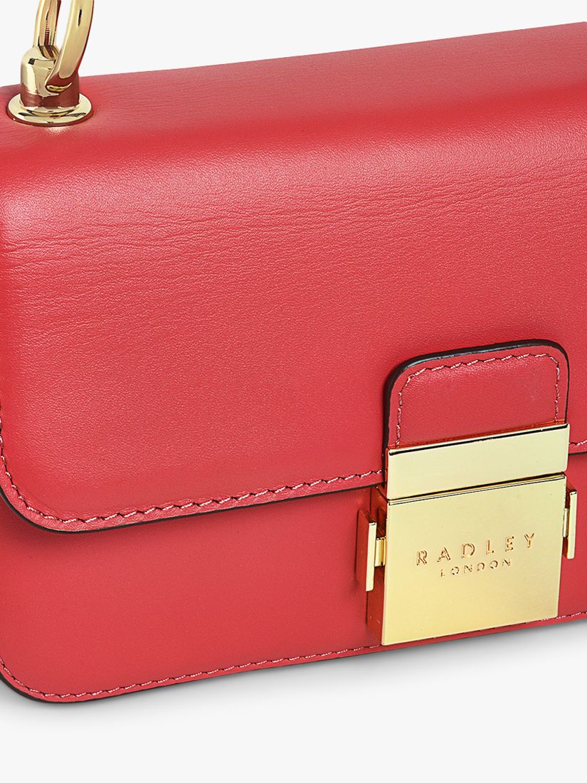 Buy Radley Hanley Close Mini Flapover Cross Body Bag, Begonia Online at johnlewis.com