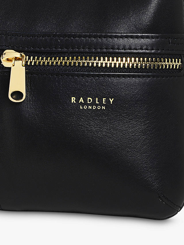 Radley Pockets Icon Mini Zip Top Cross Body Bag, Black