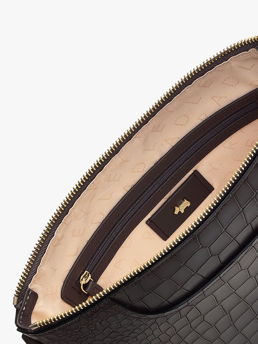 Faux croc crossbody online bag