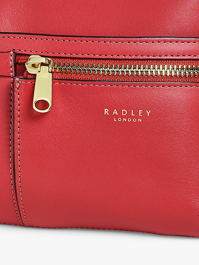 Radley Pockets Icon Mini Zip Top Cross Body Bag, Begonia