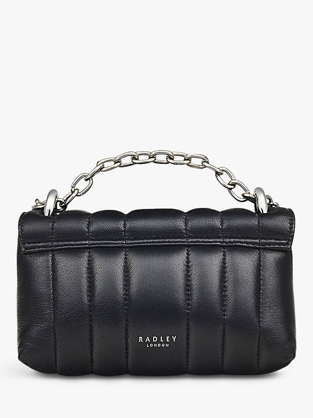 Radley Small Mill Bay Quilted Leather Padlock Detail Crossbody Bag, Black