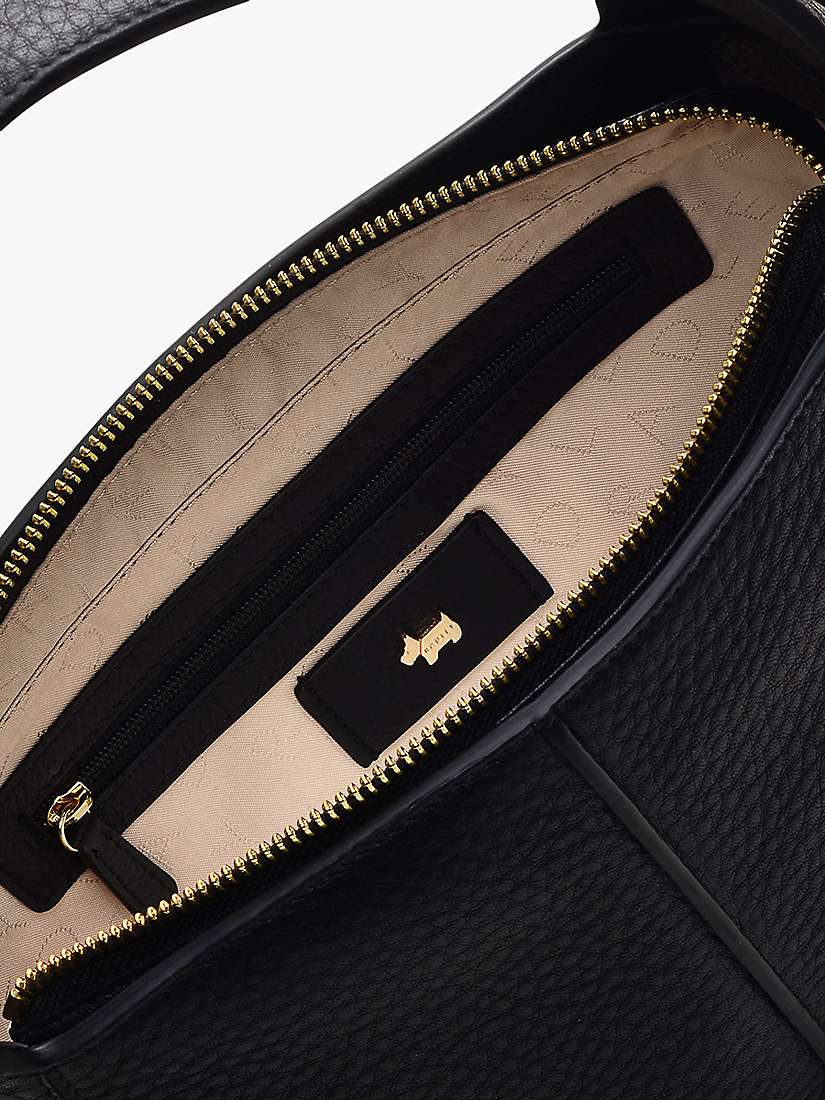 Buy Radley Hillgate Place Medium Grained Leather Grab Bag, Black Online at johnlewis.com