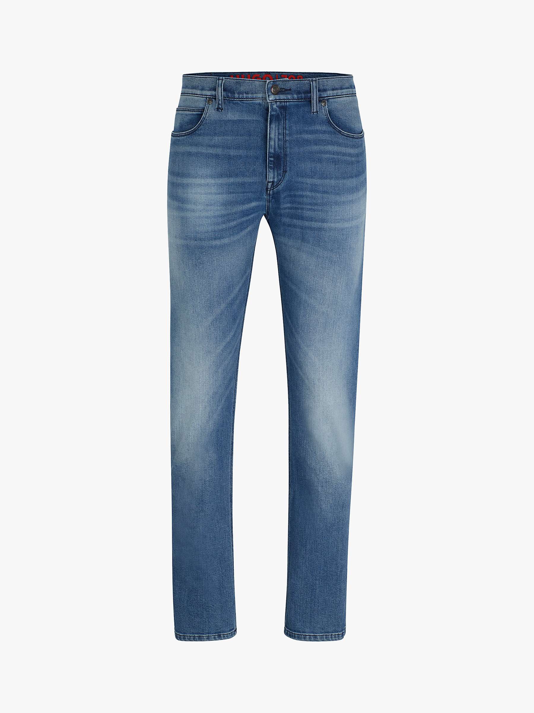 Buy HUGO 708 Slim Fit Jeans, Blue Online at johnlewis.com