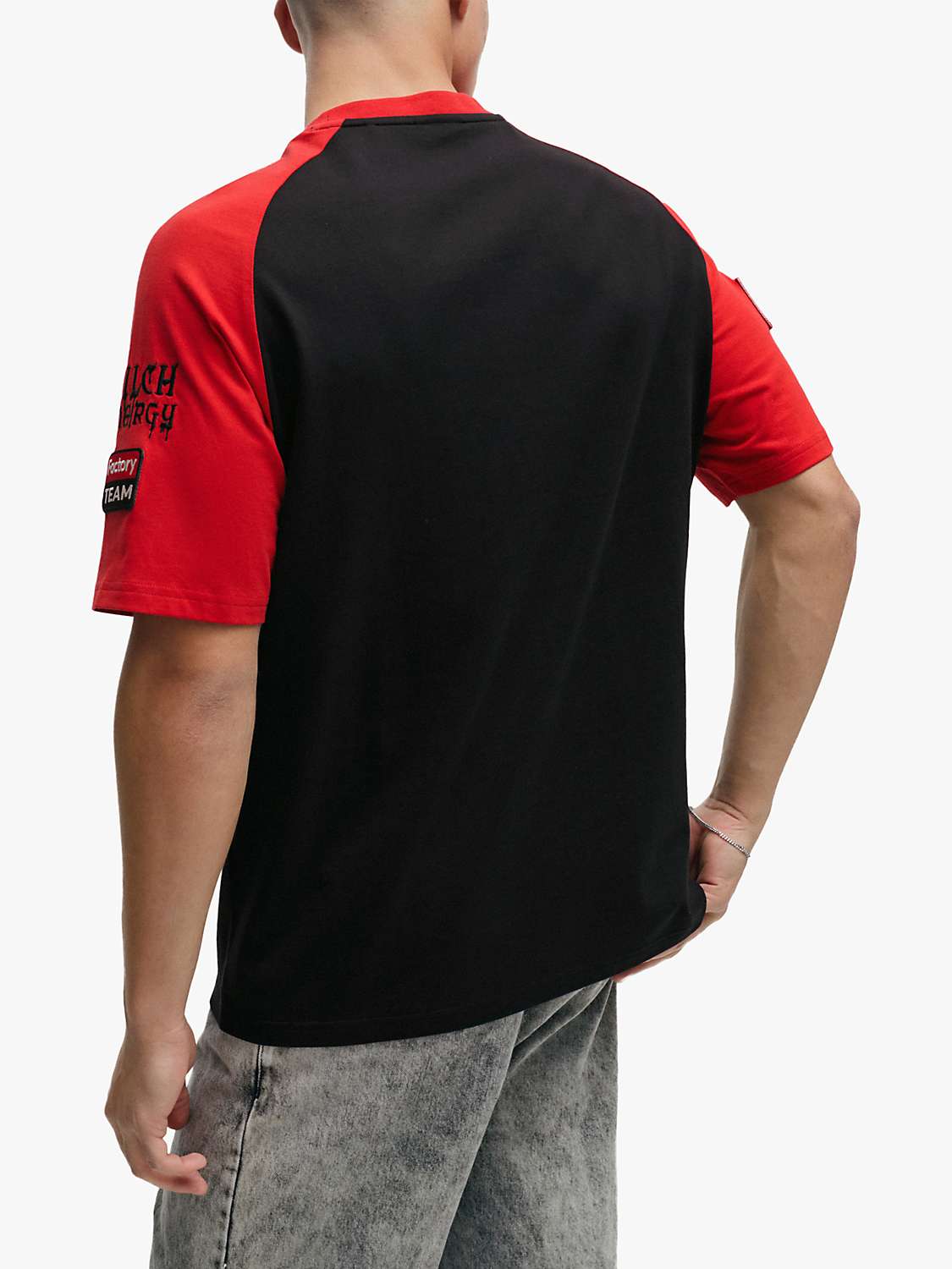 Buy HUGO Dilife Short Sleeve Crew Neck T-Shirt, Black Online at johnlewis.com