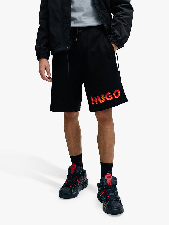 HUGO Dinque Cotton Short, Black