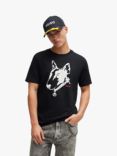 HUGO Dammock Bull Terrier T-Shirt, Black/Multi