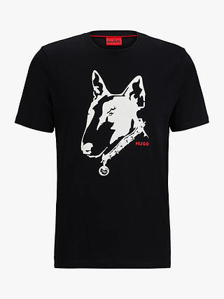 HUGO Dammock Bull Terrier T-Shirt, Black/Multi