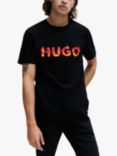 HUGO Danda Cotton T-Shirt, Black, Black