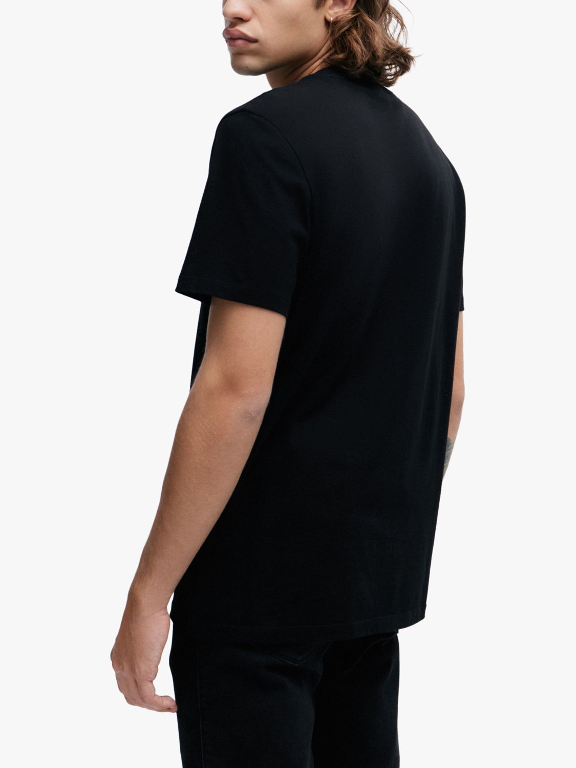 HUGO Danda Cotton T-Shirt, Black, M