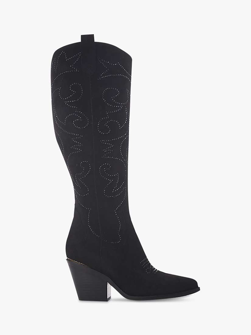 Buy Moda in Pelle Skye Embellished Cowboy Boots, Black Online at johnlewis.com