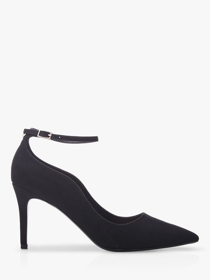 Buy Moda in Pelle Cristel Suede Heel Sandals, Black Online at johnlewis.com