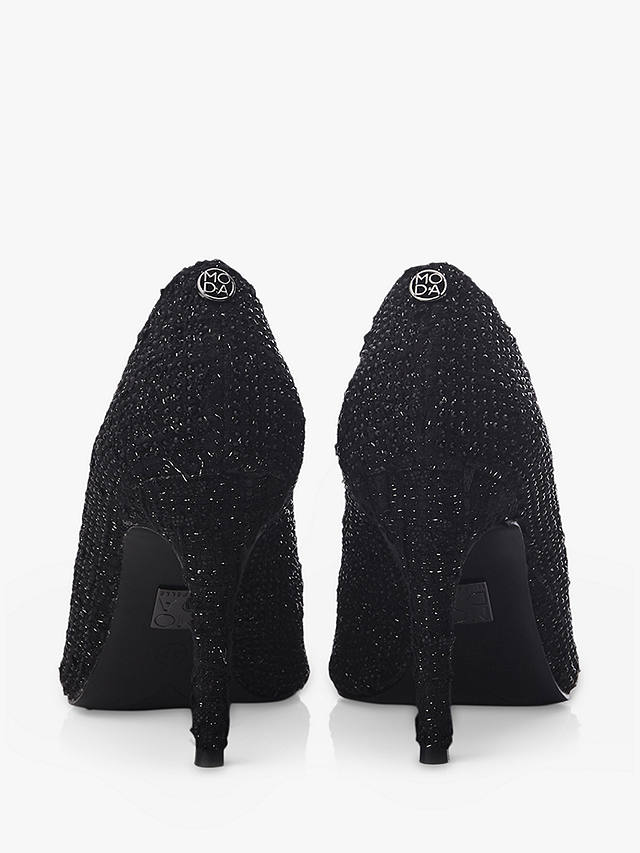 Moda in Pelle Kayleh Textile Court Shoes, Black