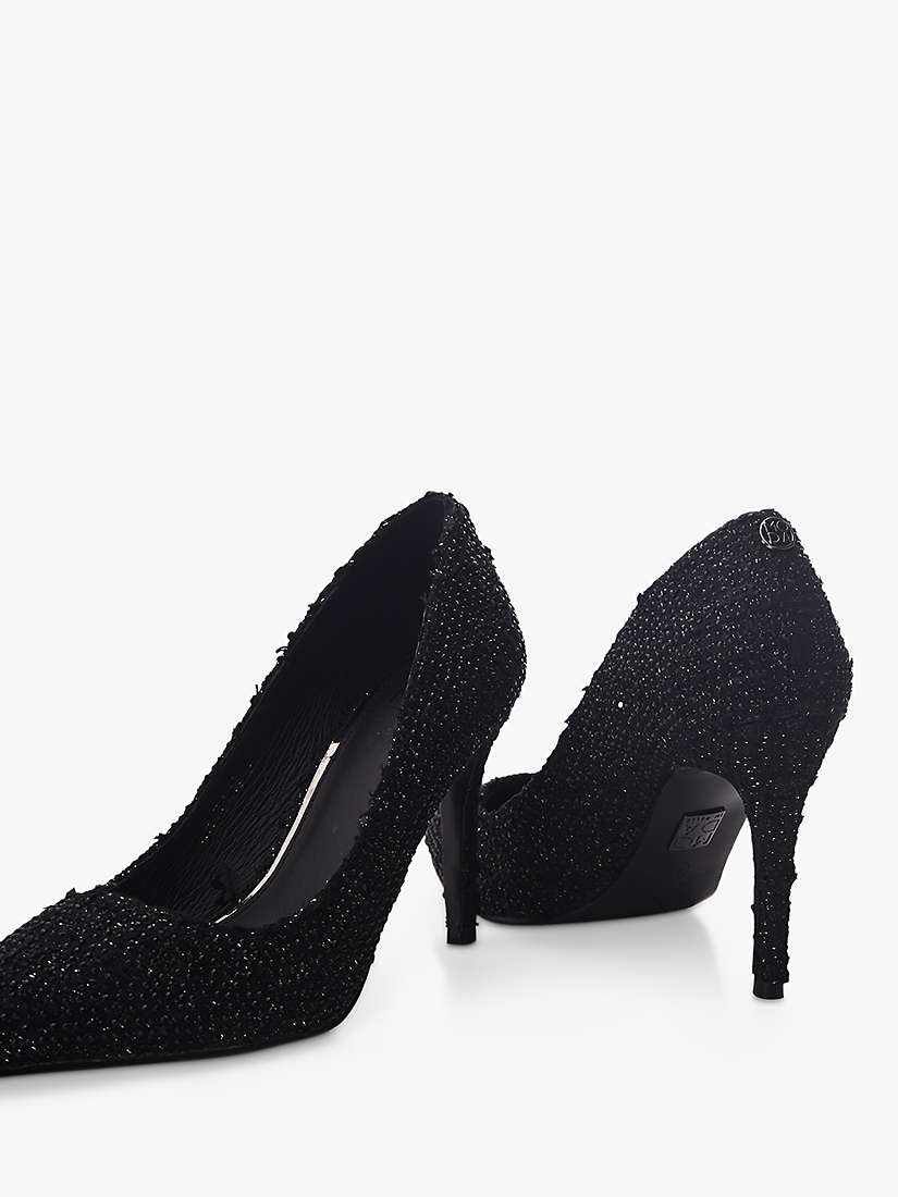 Buy Moda in Pelle Kayleh Textile Court Shoes, Black Online at johnlewis.com