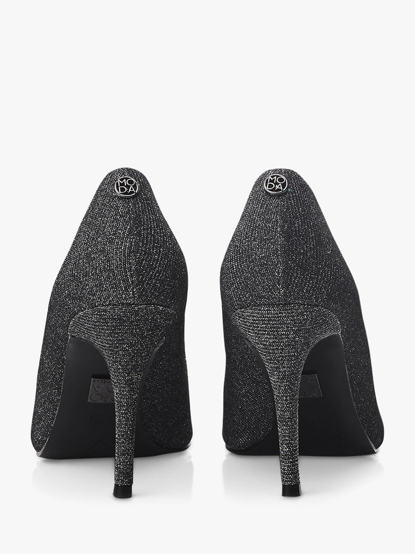 Buy Moda in Pelle Kaylah Stiletto Heel Court Shoes, Pewter Online at johnlewis.com