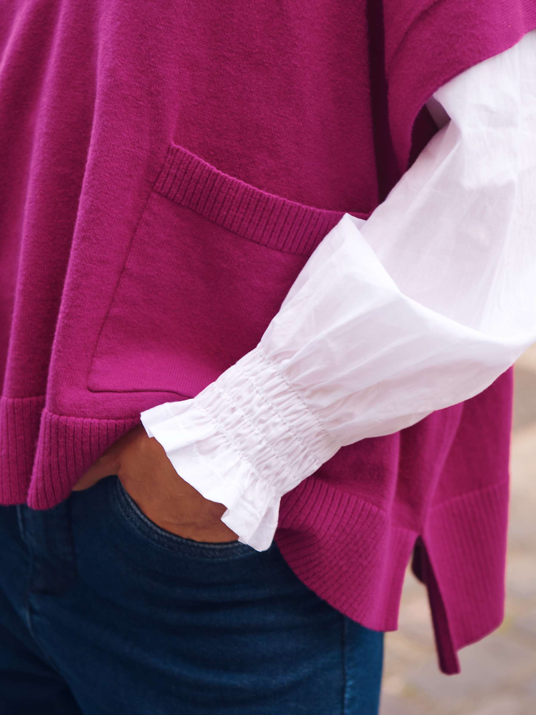 Buy NRBY Vanessa Poncho, Orchid Pink Online at johnlewis.com