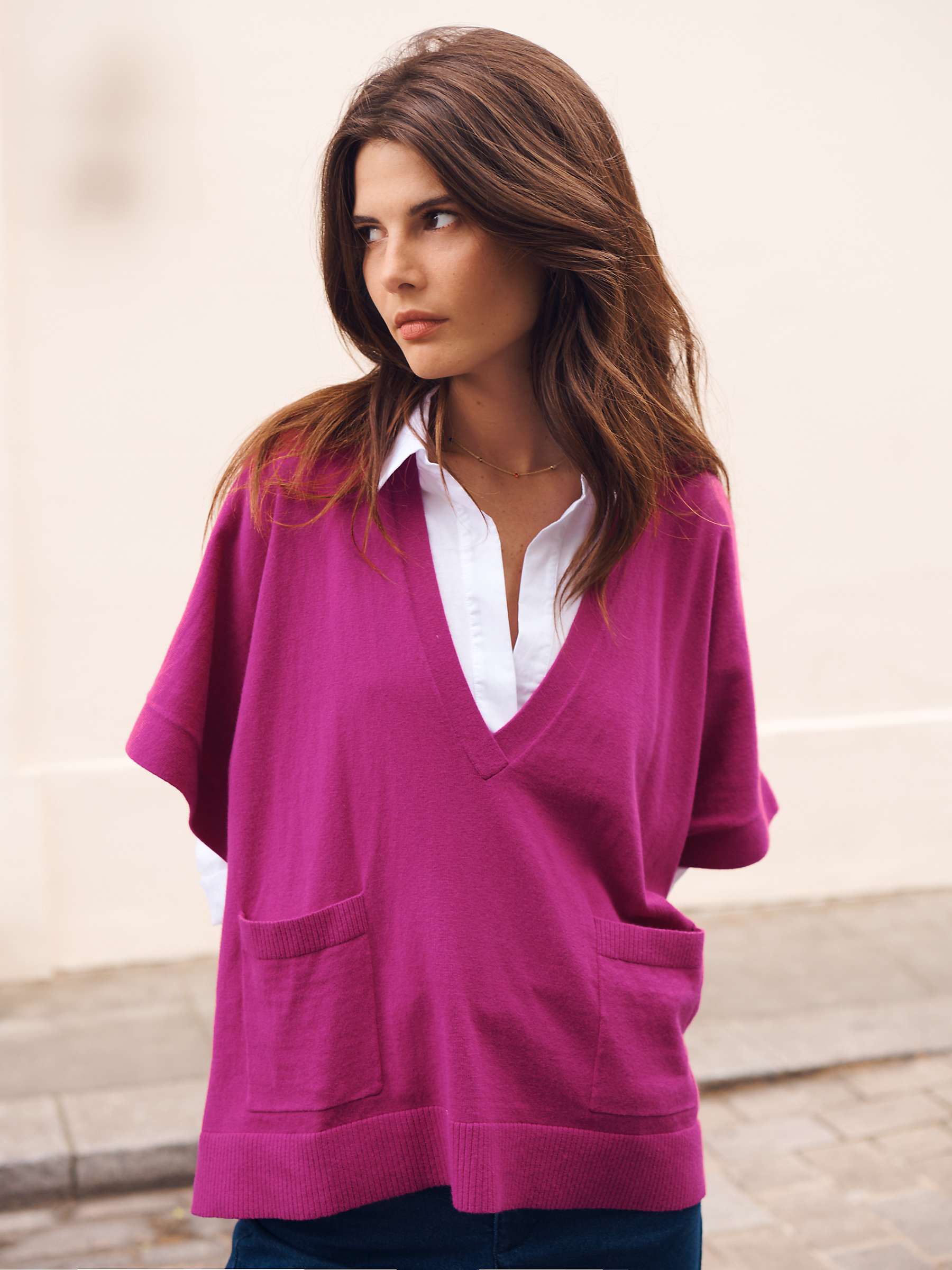 Buy NRBY Vanessa Poncho, Orchid Pink Online at johnlewis.com