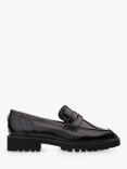 Moda in Pelle Calfie Patent Leather Loafers, Black