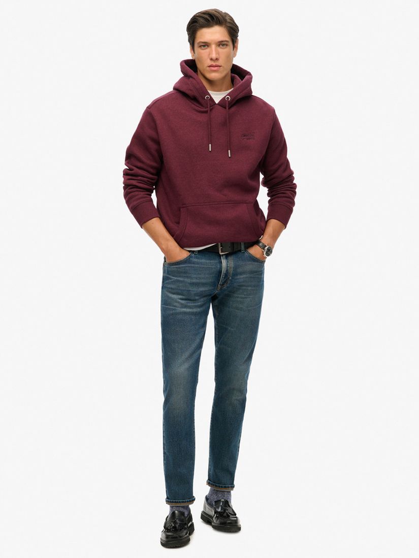 Under Armour Essential Fleece Hoodie, Black/White at John Lewis & Partners