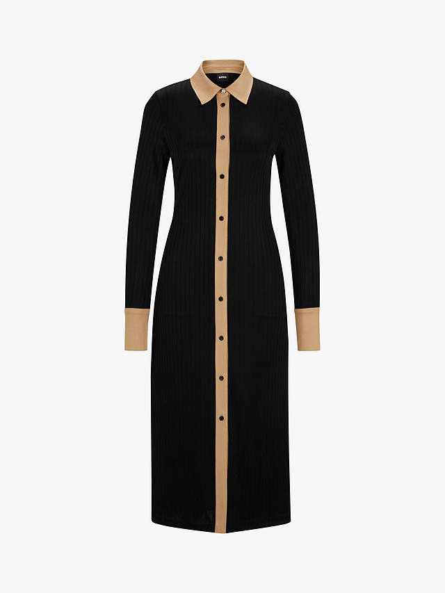 BOSS Elanta 001 Jersey Midi Dress, Black