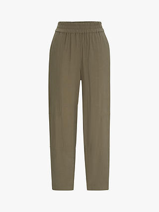 BOSS Taiya Cropped Trousers, Open Grey