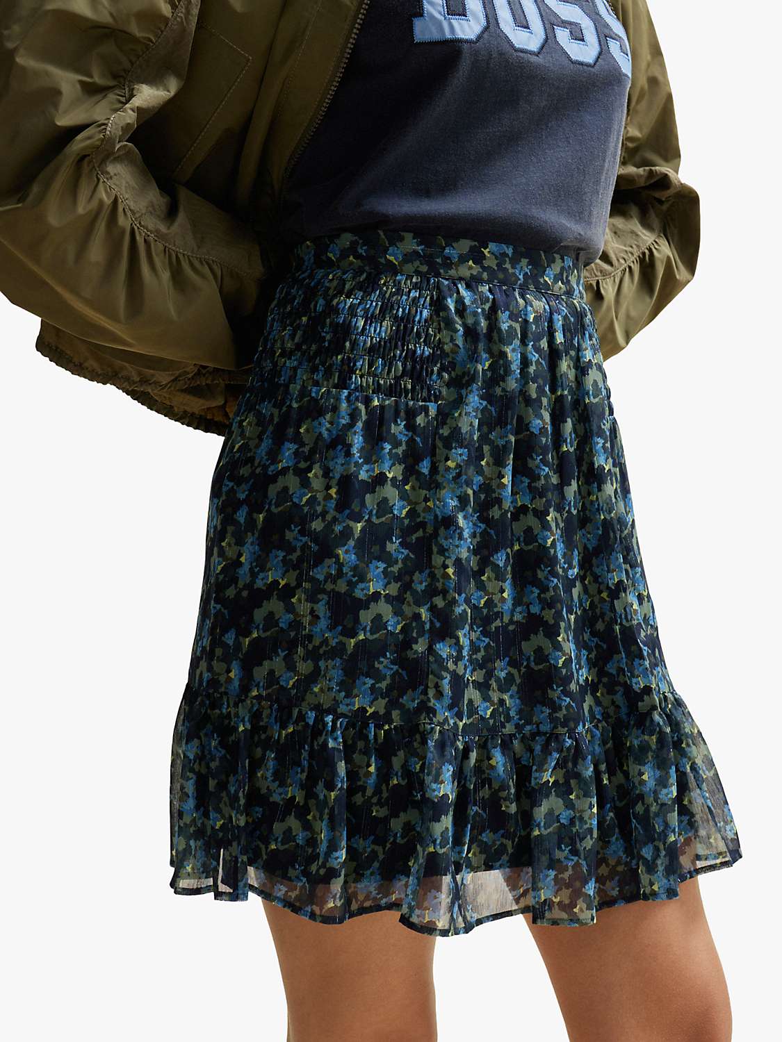 Buy BOSS C Vistula Mini Skirt, Multi Online at johnlewis.com