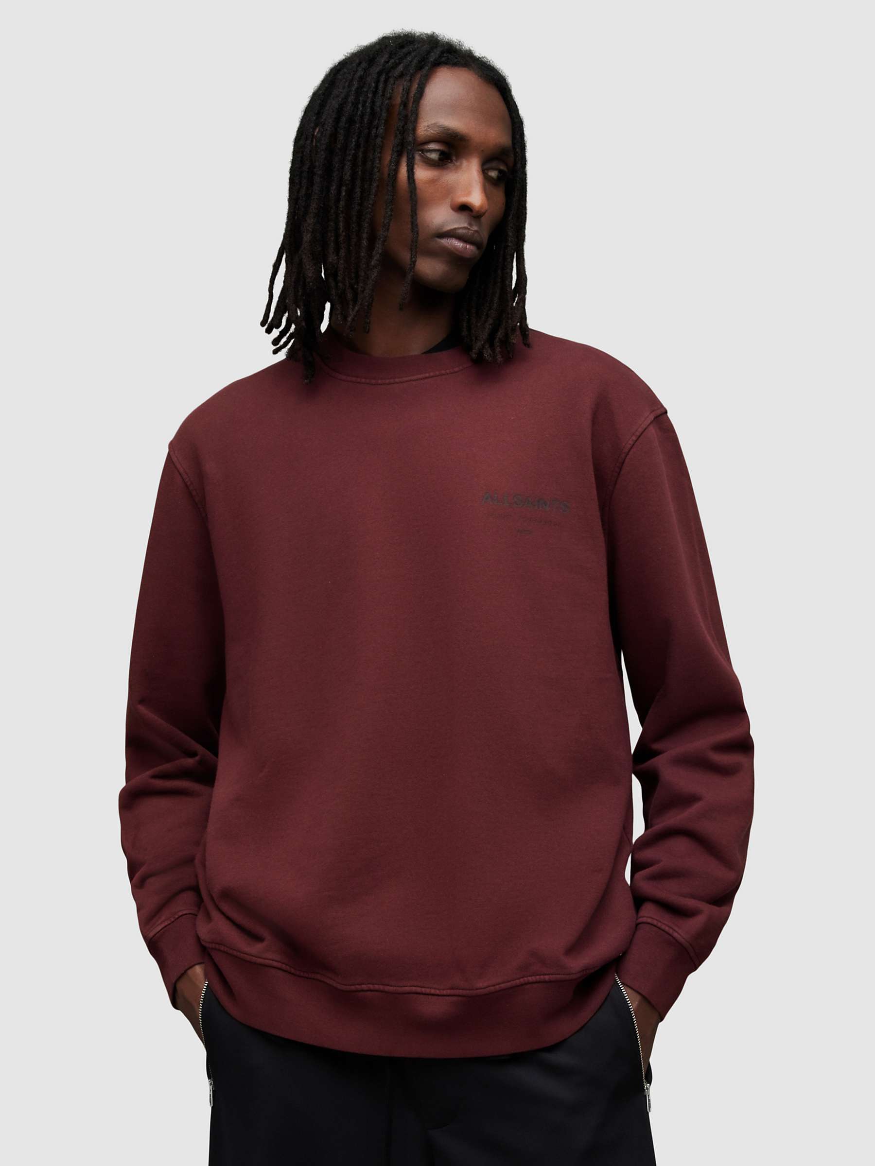 Buy AllSaints Underground Crew Neck Sweatshirt Online at johnlewis.com