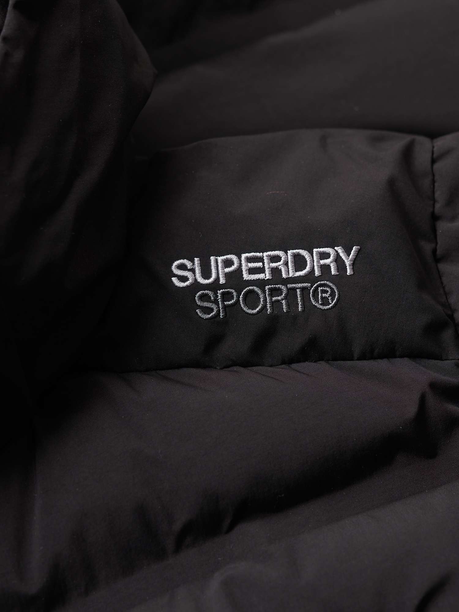 Buy Superdry Hooded Longline Padded Jacket Online at johnlewis.com