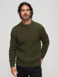 Superdry Jacob Crew Jumper, Khaki