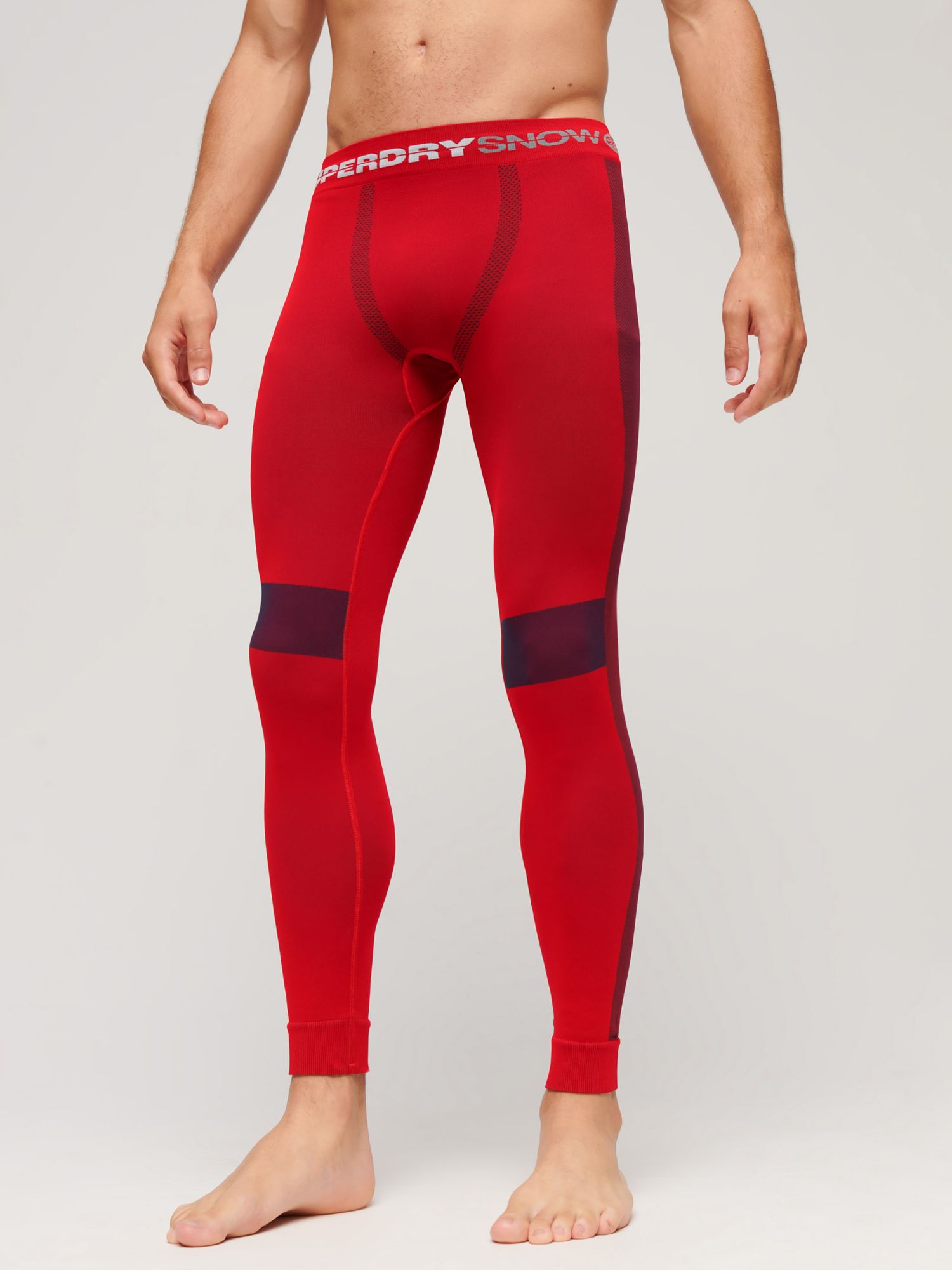 Superdry Seamless Base Layer Leggings, Hike Red, XXL