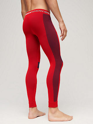 Superdry Seamless Base Layer Leggings, Hike Red