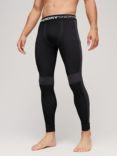 Superdry Seamless Base Layer Leggings, Black