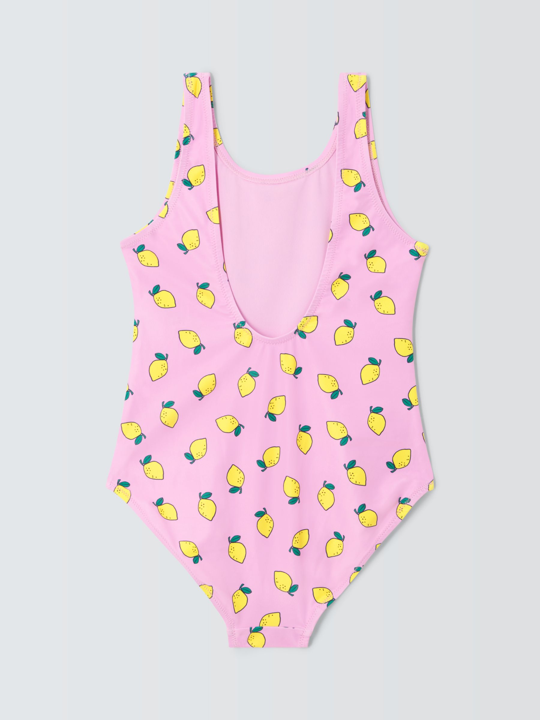 Buy John Lewis ANYDAY Kids' Lemon Print Swimsuit, Pink/Multi Online at johnlewis.com