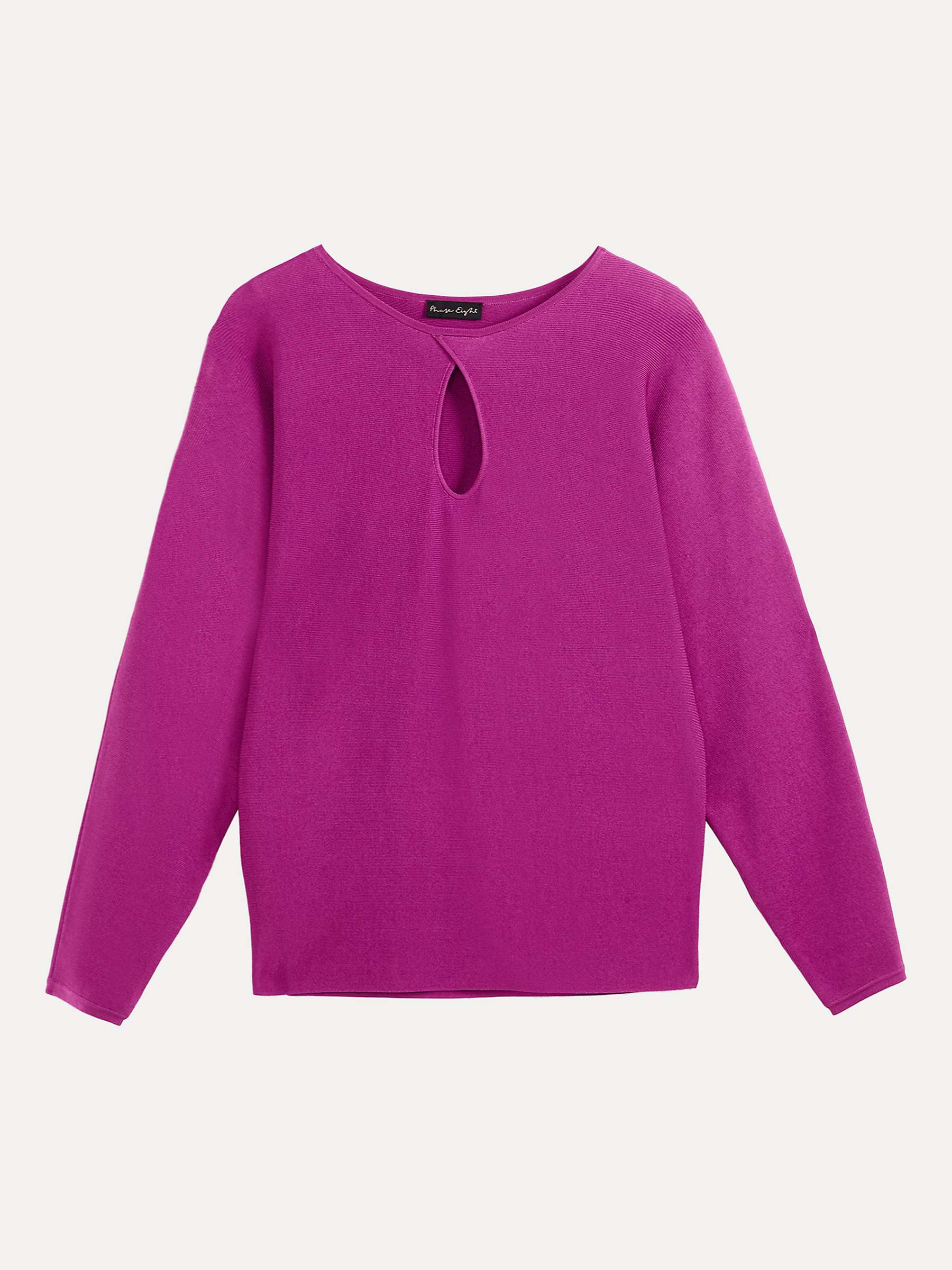 Buy Phase Eight Letina Slinky Keyhole Jumper, Purple Online at johnlewis.com