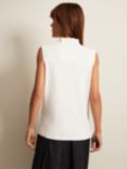 Phase Eight Miley High Neck Sleeveless Tank Top, Ivory