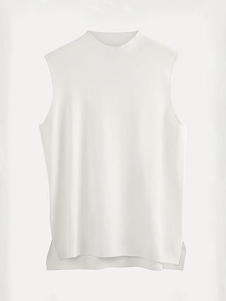 Phase Eight Miley High Neck Sleeveless Tank Top, Ivory