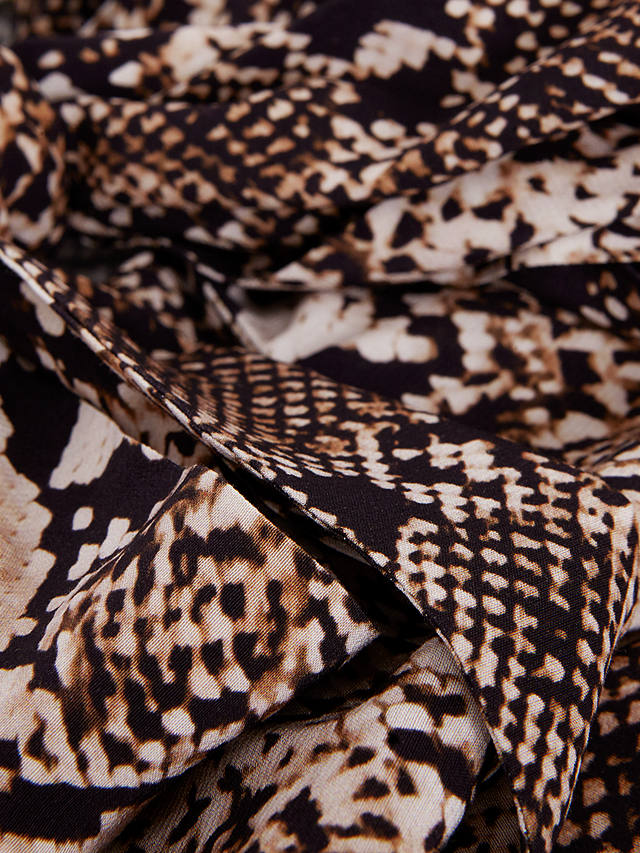 Phase Eight Semira Snake Print Blouse, Neutral at John Lewis & Partners