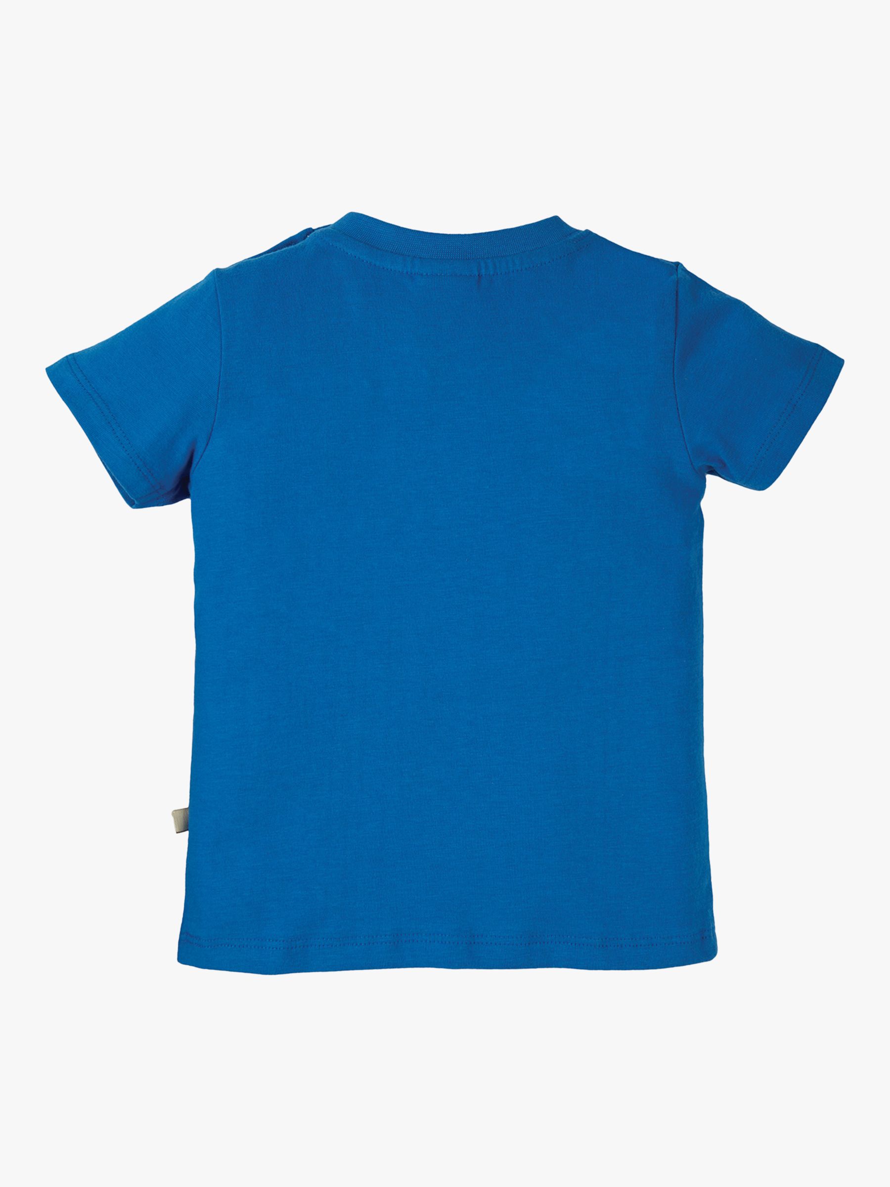 Frugi  Kids' Avery Rainbow Applique T-Shirt, Cobalt/Multi, 0-3 months