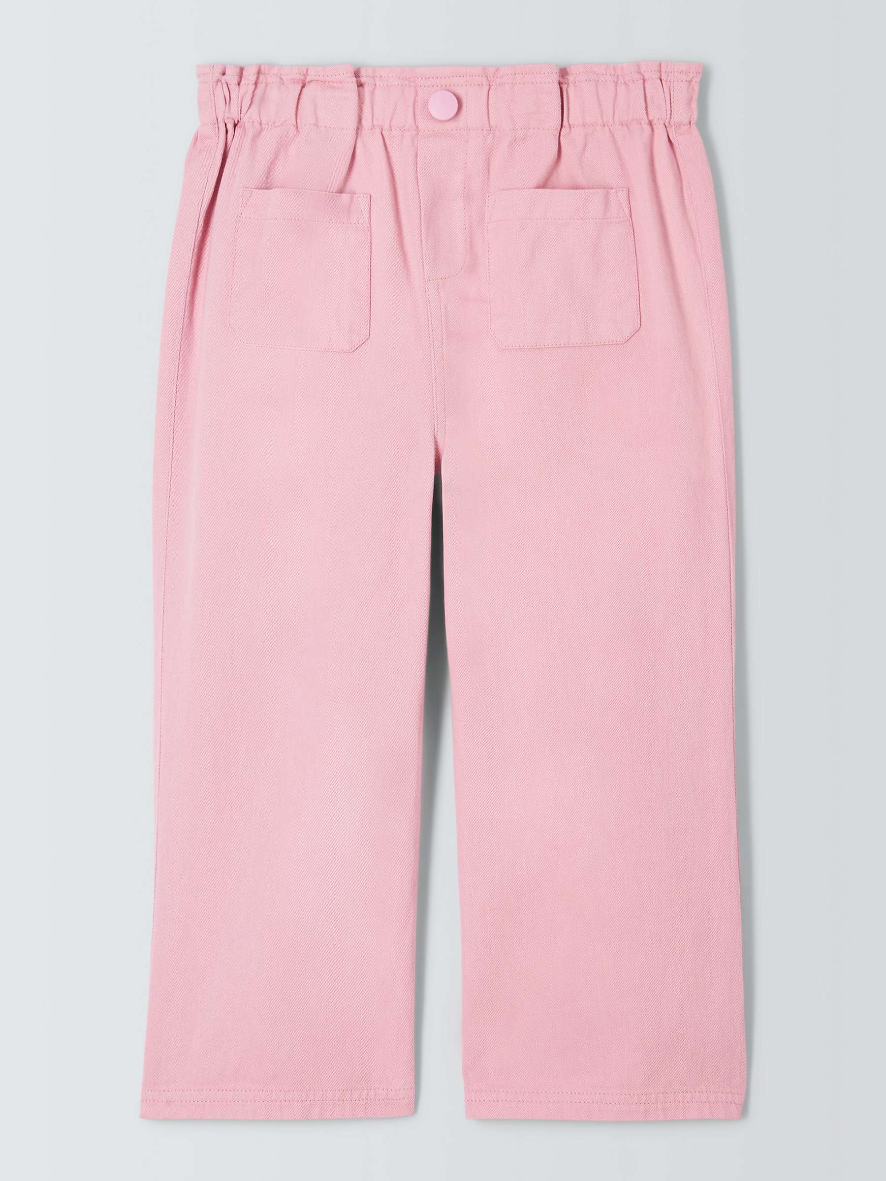 Buy John Lewis Baby Cotton Trousers, Pink Online at johnlewis.com