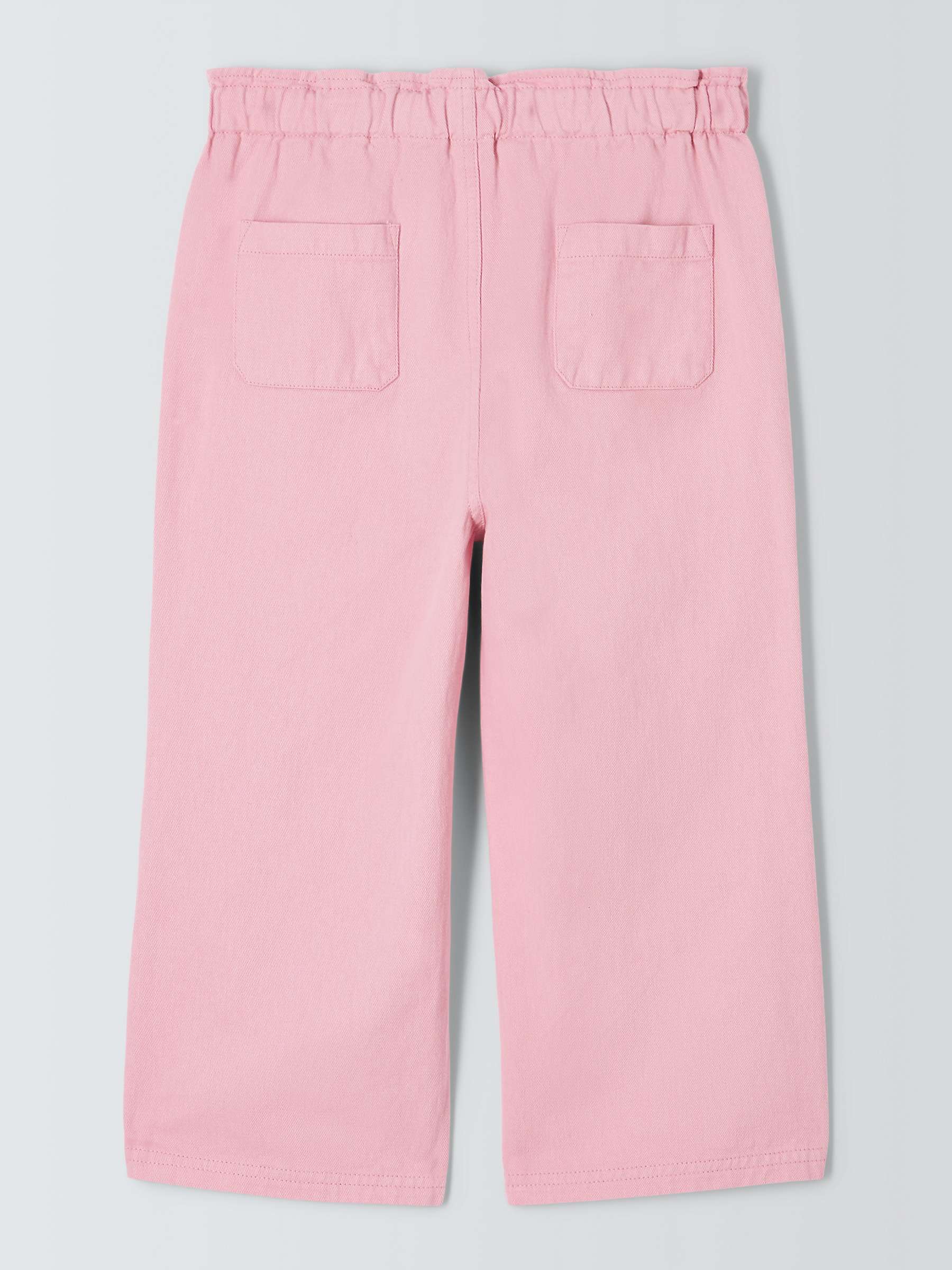 Buy John Lewis Baby Cotton Trousers, Pink Online at johnlewis.com
