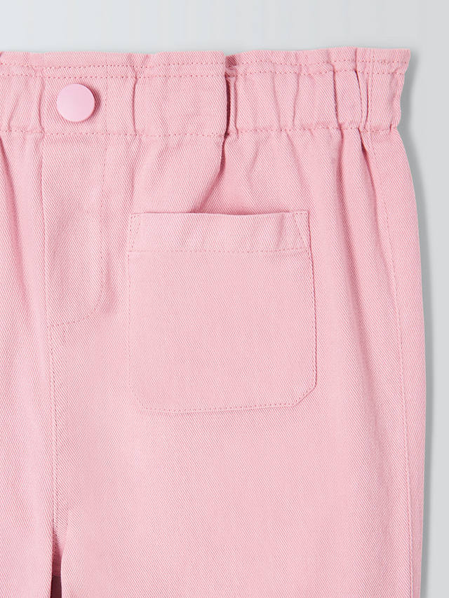 John Lewis Baby Cotton Trousers, Pink