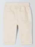 John Lewis Baby Drawstring Trousers, Cream