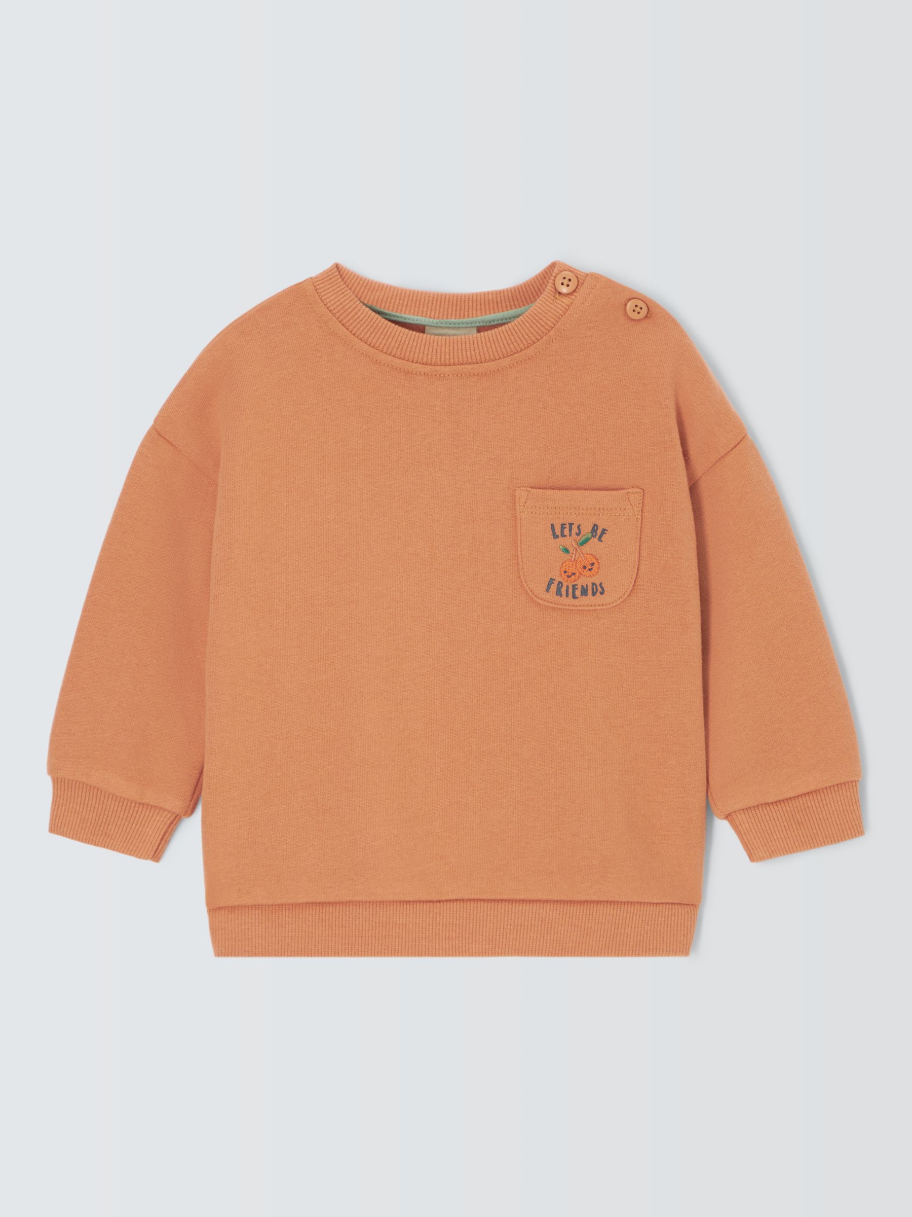 John Lewis Baby Oranges Most Fun Sweatshirt, Multi, 6-9 months