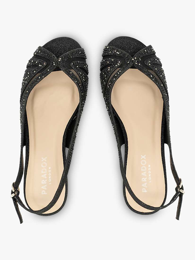 Buy Paradox London Jocelyn Wide Fit Sparkle Wedge Sandals Online at johnlewis.com