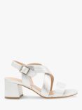 Paradox London Ida Block Heel Strappy Sandals, Silver