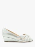 Paradox London Judy Wide Fit Shimmer Wedge Heel Sandals