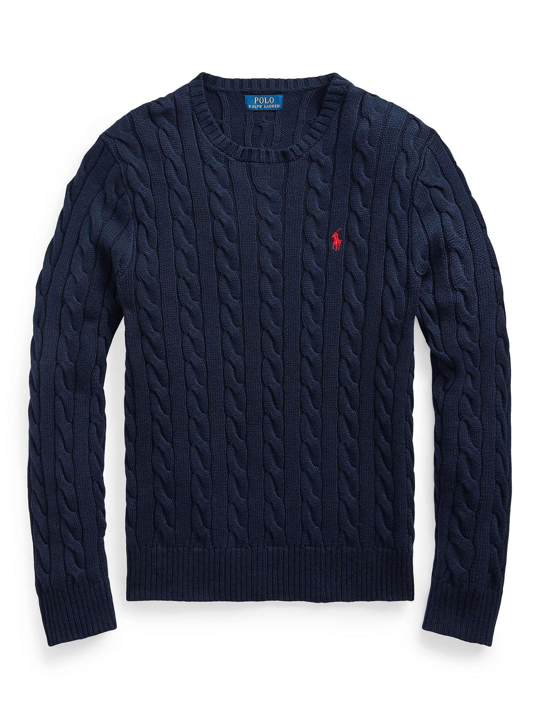 Buy Polo Ralph Lauren  Big & Tall Cable Knit Cotton Jumper Online at johnlewis.com