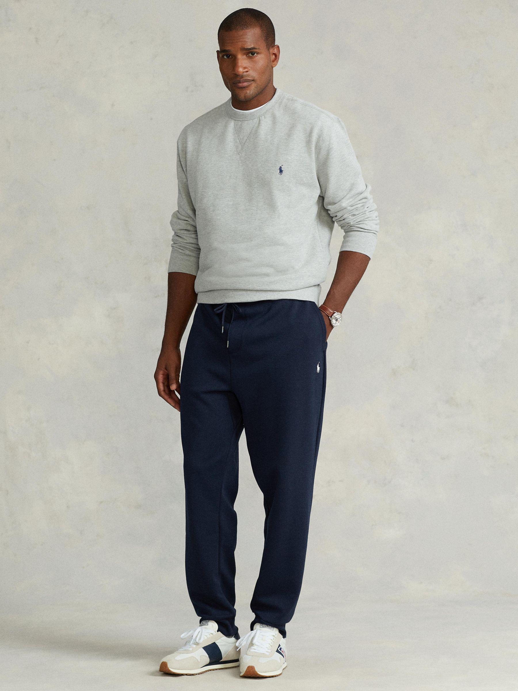 Buy Polo Ralph Lauren Big & Tall Double Knit Joggers, Navy Online at johnlewis.com