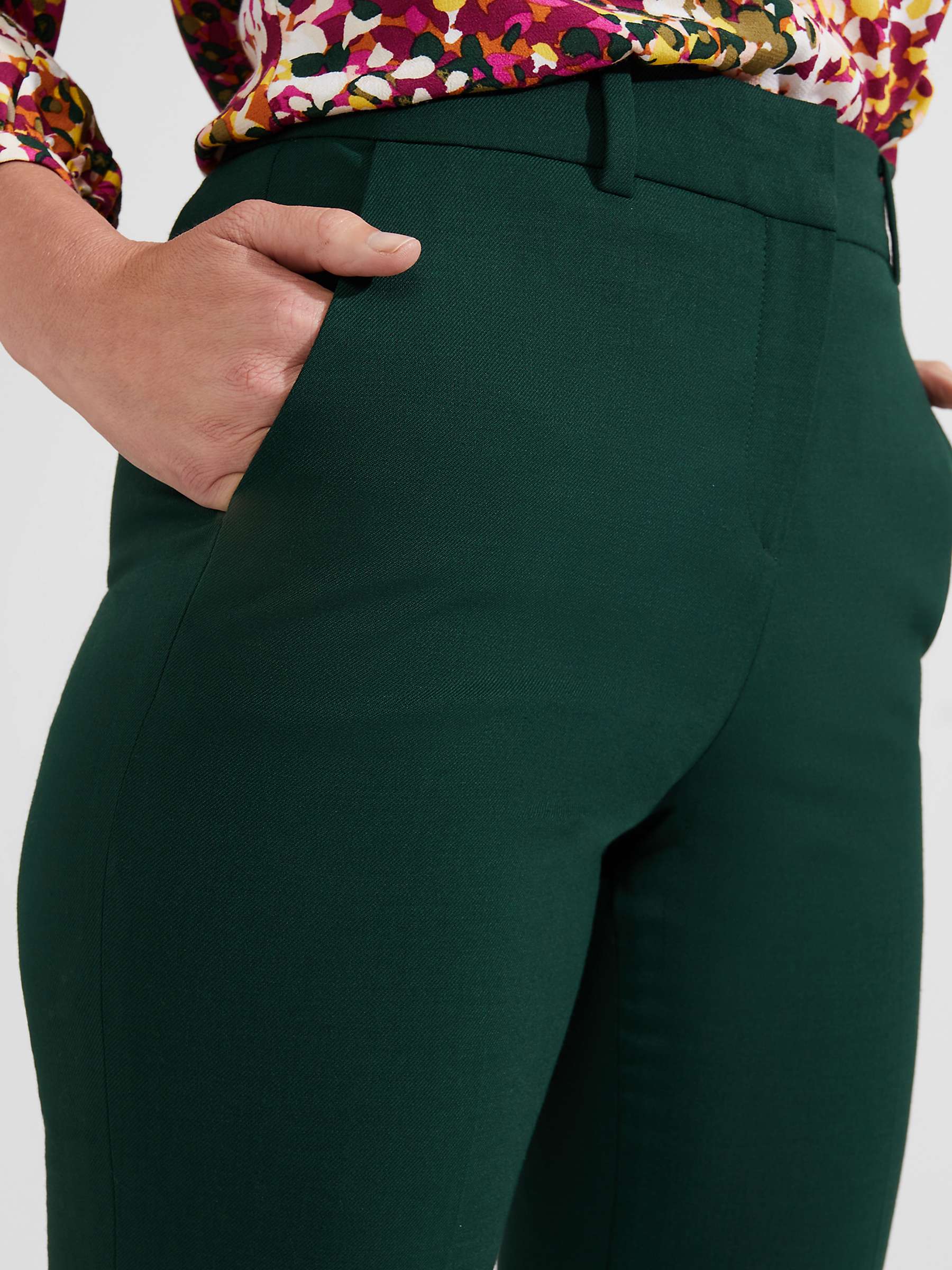 Buy Hobbs Grace Straight Leg Trousers, Holly Green Online at johnlewis.com