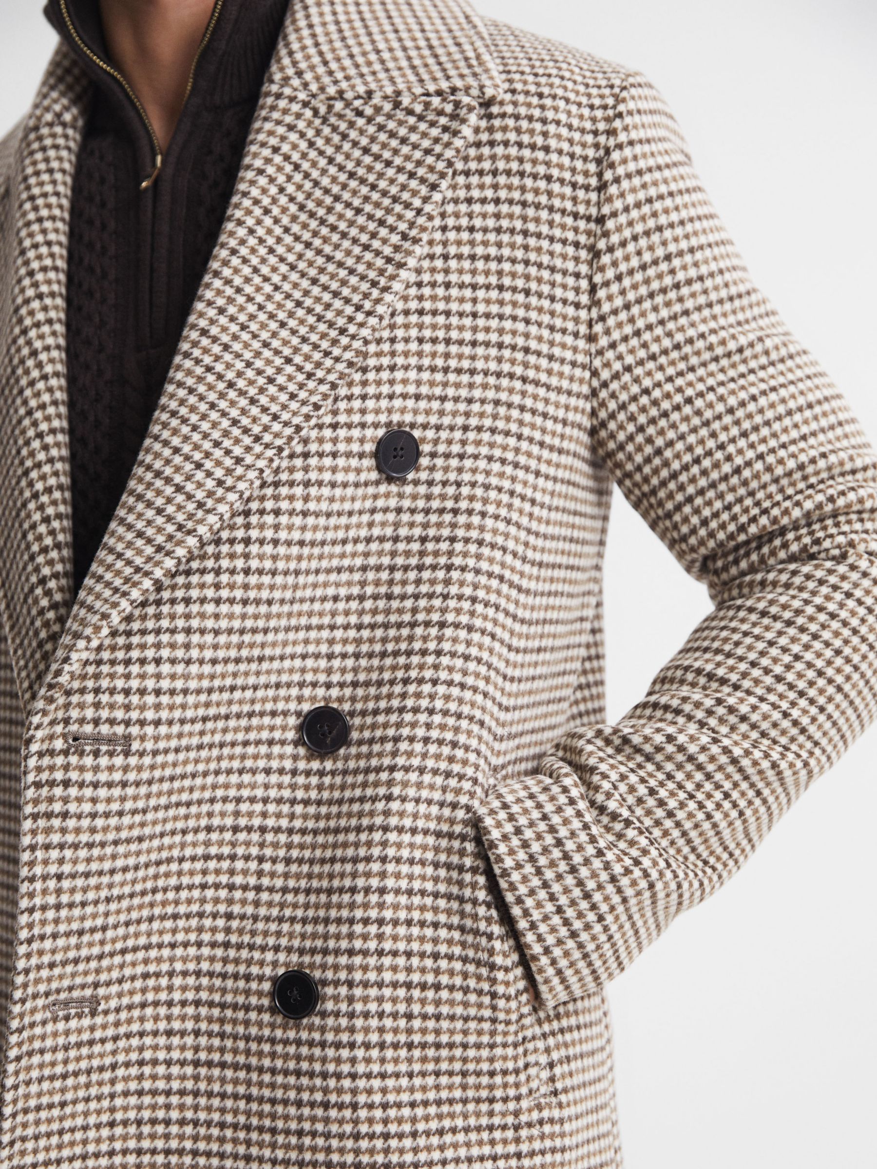 Dogtooth overcoat store mens