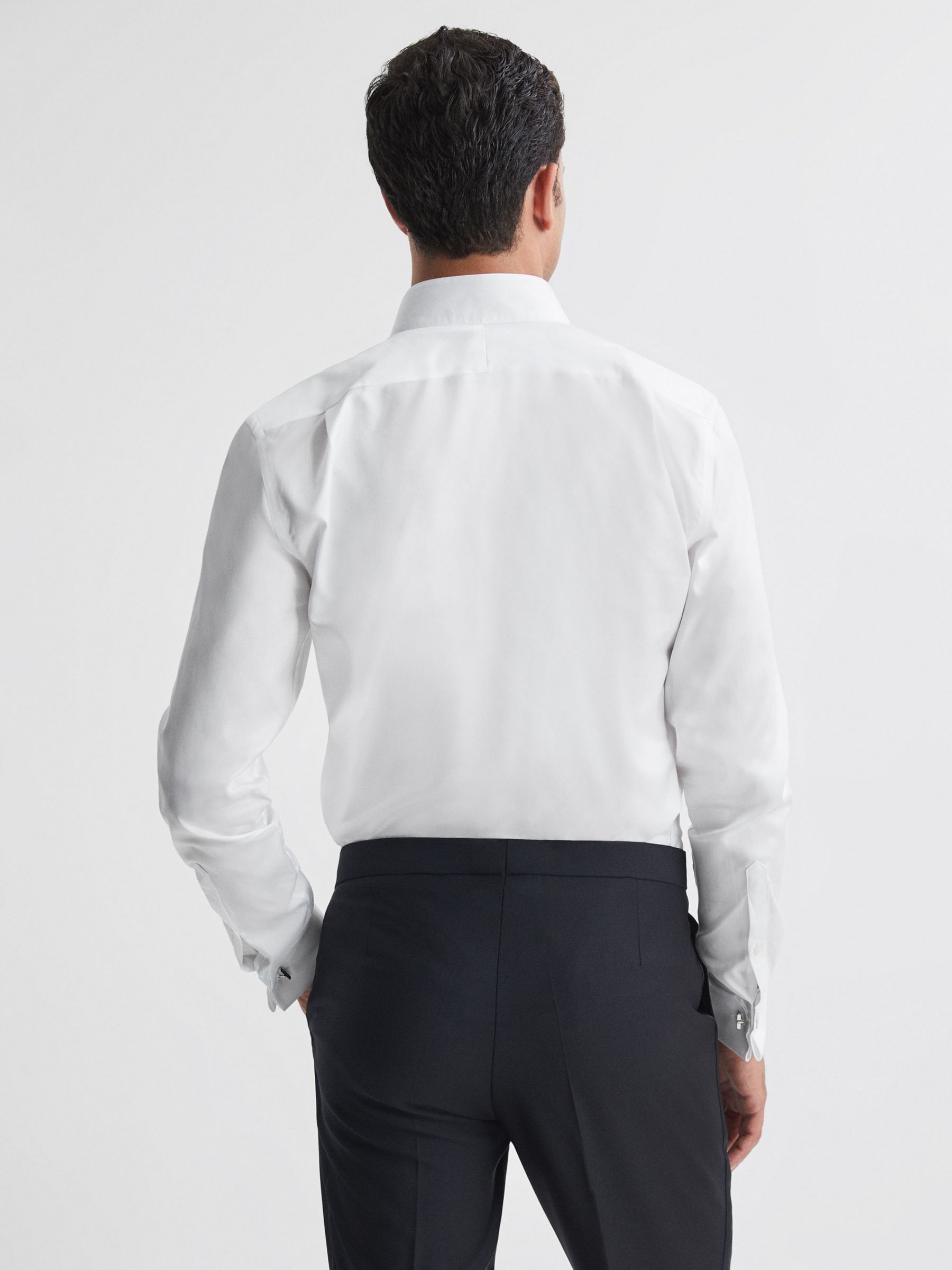 Reiss Fitzrovia Long Sleeve Wingtip Plea Shirt, White, XS